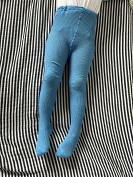 Bavlnen panuchy vrbkovan - bledomodr